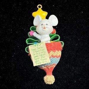 Carlton Cards Heirloom Ornament Mouse A Little Bit Of Christmas New In Box